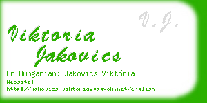 viktoria jakovics business card